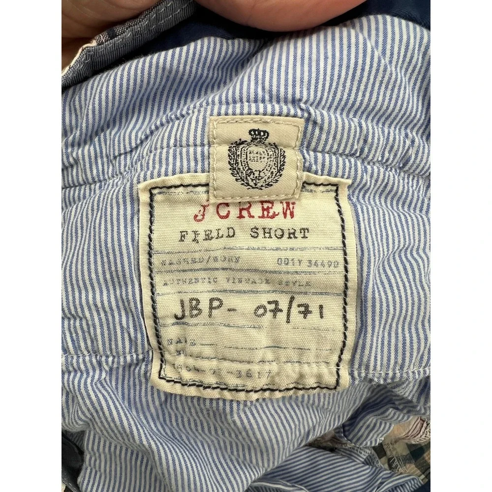 J.Crew Field Shorts Mens Sz 34 Patchwork Plaid Madras Multi Color Preppy Summer